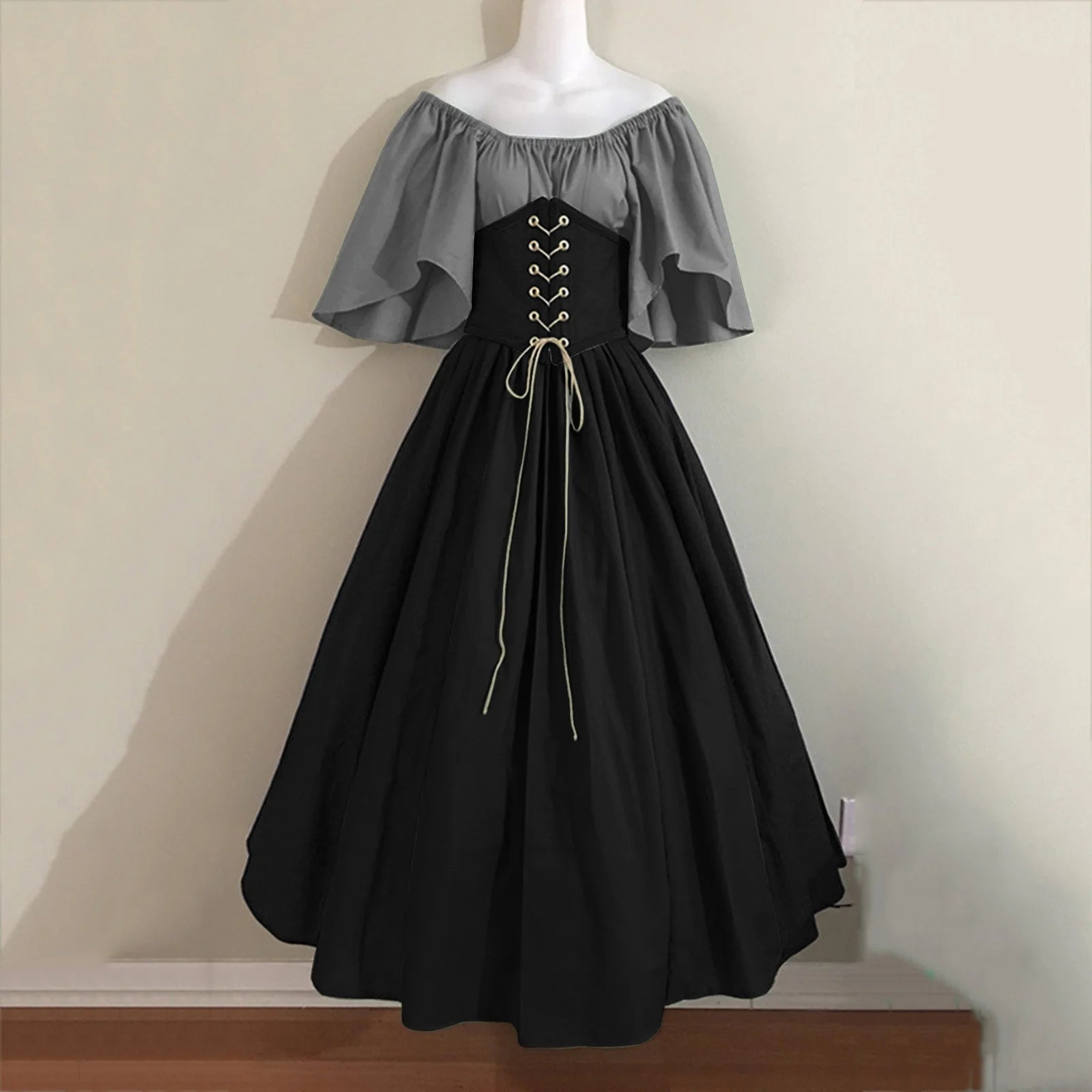 Vestidos De Feria Renacentista Para Mujeres Medievales Irlandeses Tradicionales Talla Grande Vestidos Con Volantes Sobre Vestido Corsé Retro Vestido De Cosplay
