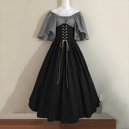 Vestidos De Feria Renacentista Para Mujeres Medievales Irlandeses Tradicionales Talla Grande Vestidos Con Volantes Sobre Vestido Corsé Retro Vestido De Cosplay