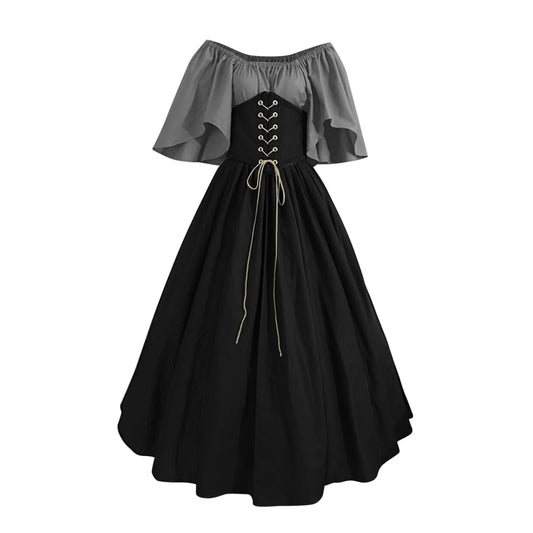 Vestidos De Feria Renacentista Para Mujeres Medievales Irlandeses Tradicionales Talla Grande Vestidos Con Volantes Sobre Vestido Corsé Retro Vestido De Cosplay