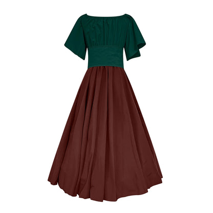 UPPADA Womens Renaissance Faire Dresses Medieval Irish Traditional plus Size Dresses Ruffle over Dress Corset Retro Cosplay Gown